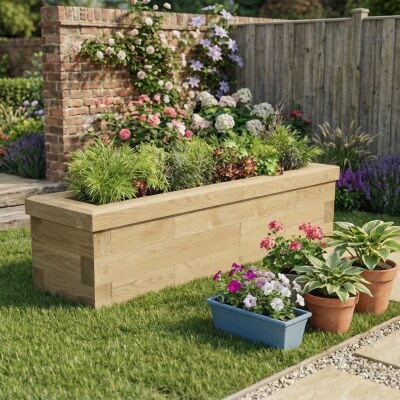 Giardino delle erbe aromatiche stretto / 1,425 x 0,375 x 0,35 m