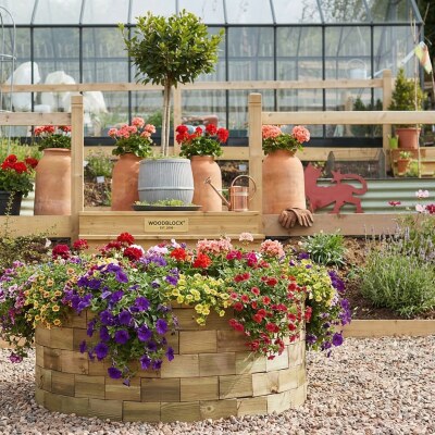 Letto circolare alto / 1,24 x 0,55 m