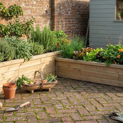 Fioriera da patio / 3,75 x 3,75 x 0,65 m