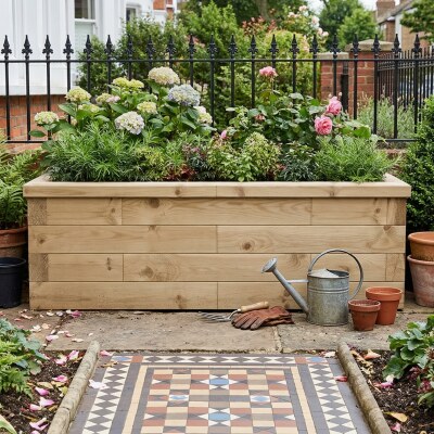 Aiuola rialzata stretta / 1,5 x 0,45 x 0,45 m