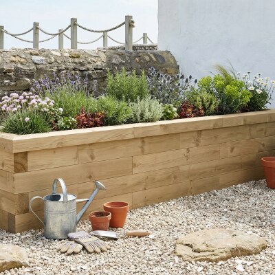 Letto rialzato in legno / 2,25 x 0,45 x 0,45 m