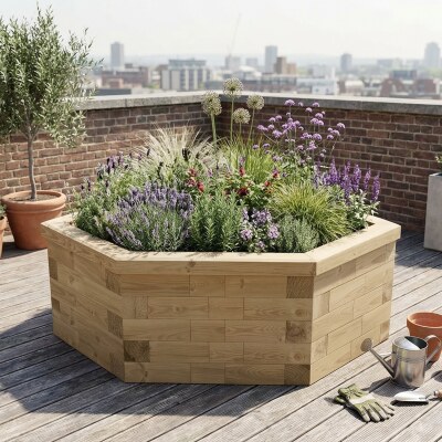 Letto rialzato angolare 45° / 1.125 x 1.125 x 0.55m