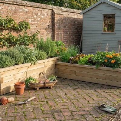 Fioriera da patio / 3,75 x 3,75 x 0,65 m