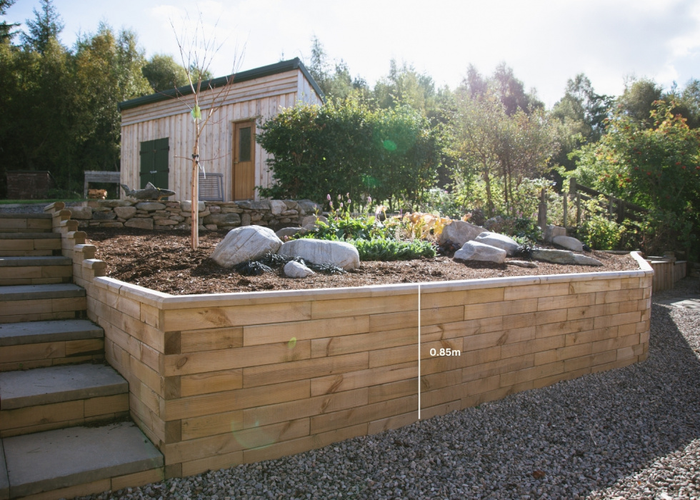 Muri di contenimento per il giardino / Personalizza la forma e la lunghezza