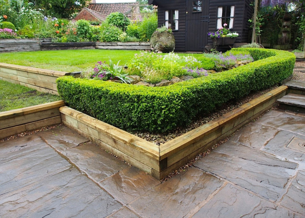 Muri di contenimento per il giardino / Personalizza la forma e la lunghezza