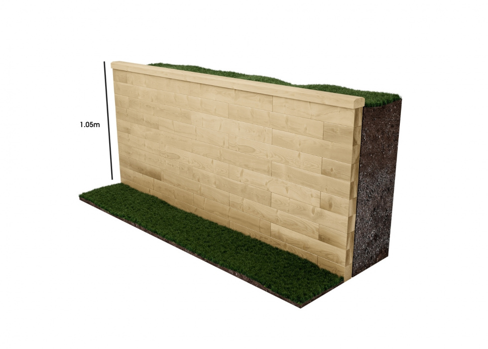 Muri di contenimento per il giardino / Personalizza la forma e la lunghezza