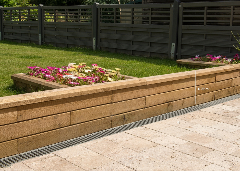 Muri di contenimento per il giardino / Personalizza la forma e la lunghezza