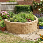 Letto rialzato semicircolare / 1,575 x 1,021 x 0,45 m