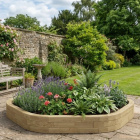 Kit per bordatura bassa esagonale in legno per alberi / 2.42 x 2.25 x 0.25m