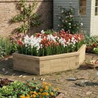 Fioriera triangolare / 1,5 x 1,5 x 0,45 m