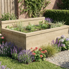 Laghetto rialzato con parete posteriore bassa / 1.875 x 1.125 x 0.65m