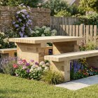 Set tavolo e panca / 1,5 x 1,65 x 0,75 m