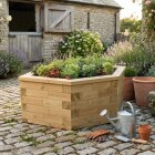 Fioriera esagonale da giardino / 1,55 x 0,924 x 0,45 m