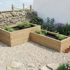 Laghetto rialzato a forma di L / 3,0 x 1,875 x 0,65 m