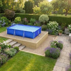 Above-Ground Swimming Pool Base for Slopes / 4.125 x 4.125 x 0.65m