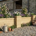 Muro di contenimento su pilastri / 5,55 x 0,65 m