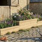 Fioriera a gradini lunghi / 3,75 x 0,75 x 0,45 m