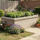 Letto rialzato da giardino in legno / 1,5 x 0,75 x 0,45 m