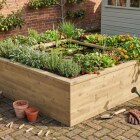 Kit per laghetto quadrato a più livelli grande / 2,25 x 2,25 x 0,65 m