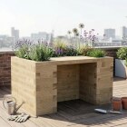 Letto rialzato accessibile alle sedie a rotelle / 1,5 x 1,125 x 0,85 m