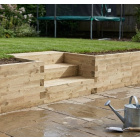 Gradini da giardino in legno / 1.275 x 1.125 x 0.65m