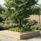 Wooden Tree Bench Kit / 2.7 x 2.7 x 0.55m