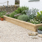 Bordura da giardino in legno / 3,0 x 1,125 x 0,25 m