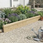 Bordura da giardino in legno / 2,25 x 0,25 m