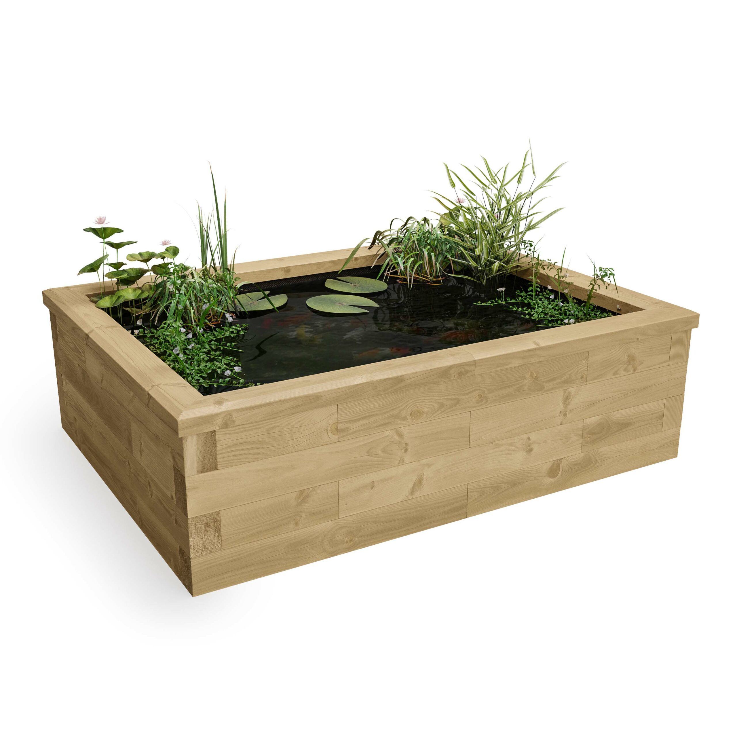 How to build a garden pond using WoodBlocX How to build a garden pond using WoodBlocX