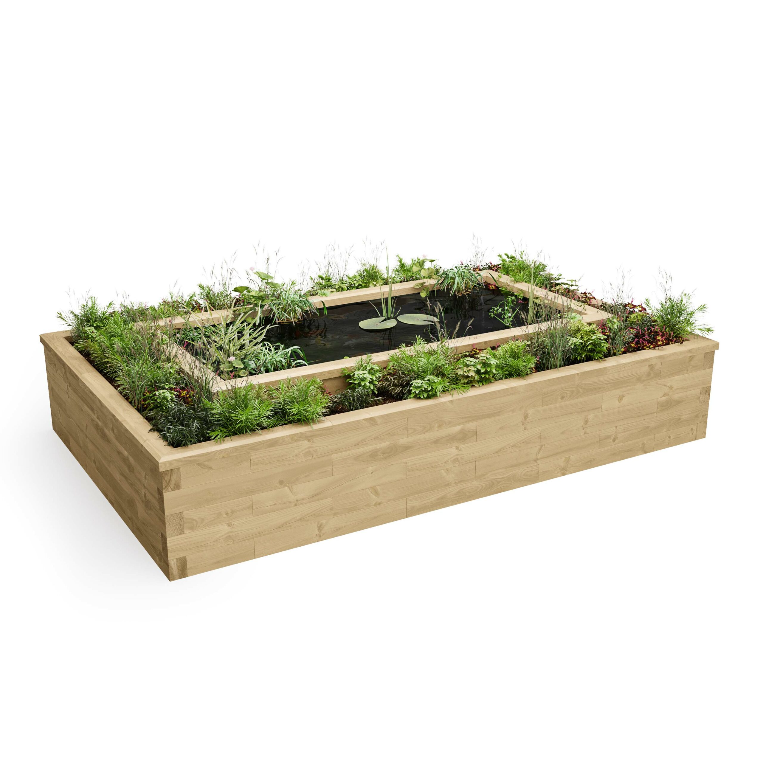 How to build a garden pond using WoodBlocX How to build a garden pond using WoodBlocX