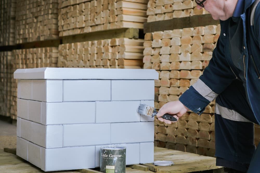 WoodBlocX can be painted