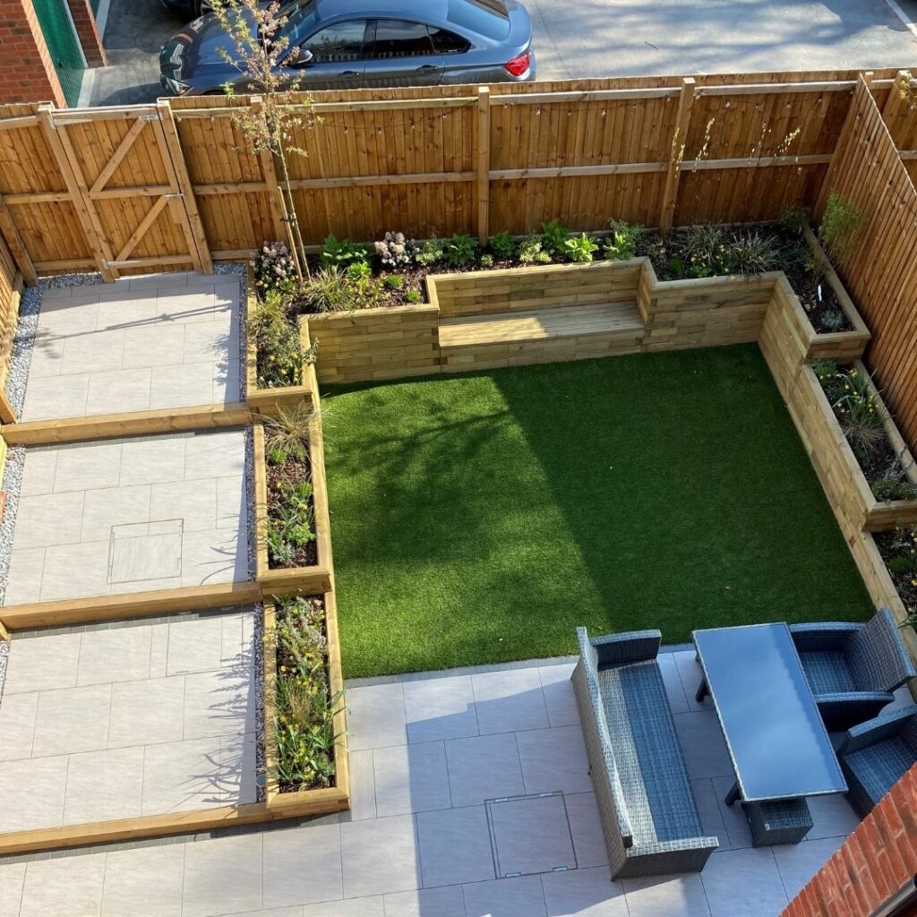 Idee per giardini di nuova costruzione con WoodBlocX