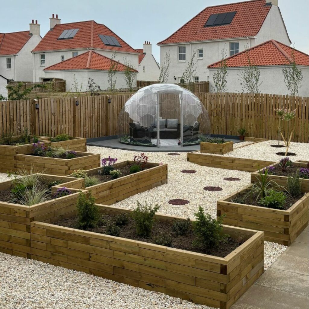 Fioriere in legno dalla bellezza naturale