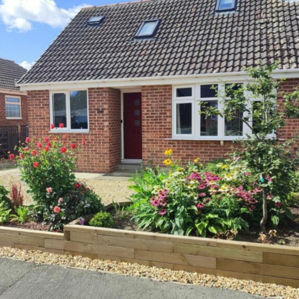 Rinnovo della fioriera davanti casa di Andrea