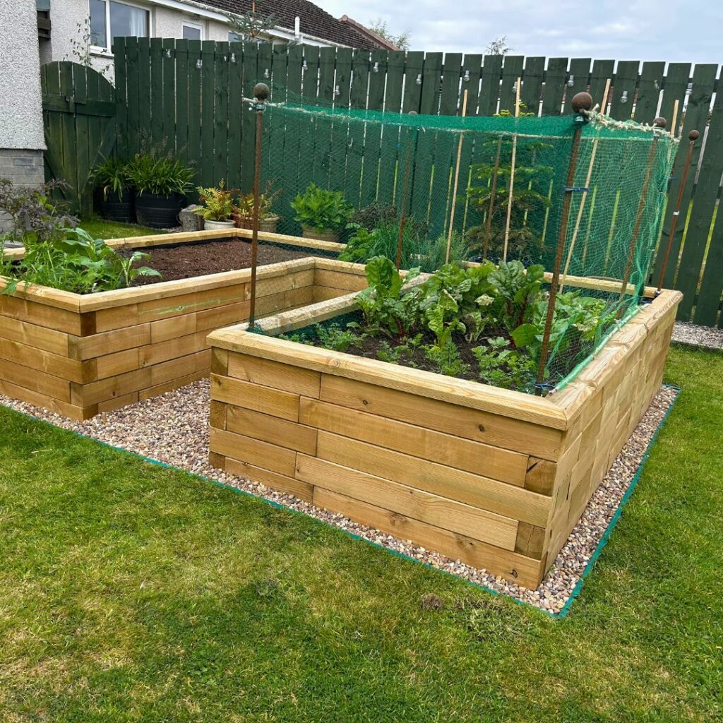 La fioriera rialzata a forma di U di Colin e Alison