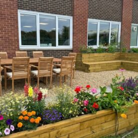 Ambiente esterno completato con piante